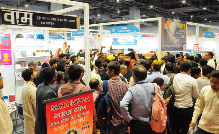Christian missionaries in Delhi book fair provide anti-Hindu material, Bible for free, persuade Hindus to convert religion, United Hindu Front protests
