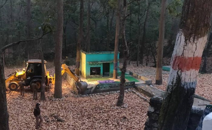 Action against encroachment: 26 illegal mazars built on reserved forest land demolished by Uttarakhand govt