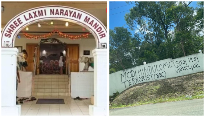 Australia: Shree Laxmi Narayan Temple in Brisbane vandalised, Khalistan supporters blame Indian National Congress for the attack