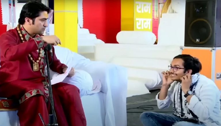‘Nalayak… Nakkata,’: Bageshwar Dham Mahant Dhirendra Shastri schools a ‘journalist’ working for Barkha Dutt’s The Mojo Story, video goes viral
