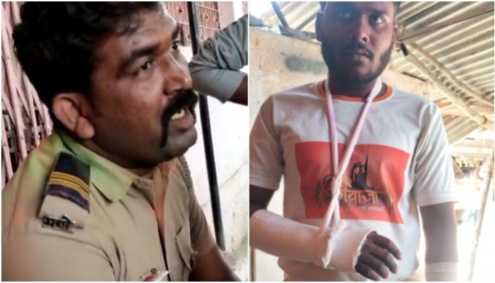 Maharashtra: Yavatmal Police officers unnecessarily assault, abuse a Bajrang Dal member, fracture his hand; attached by state headquarters