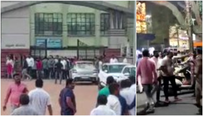 Bengaluru: Congress and BJP workers engage in violent clashes over banners, pelt stones, attack with sticks, 3 FIRs registered
