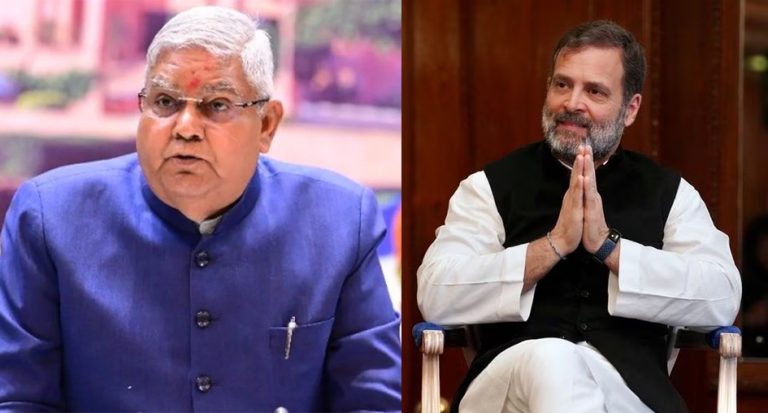 ‘Misadventure-orchestration by an MP outside the country which is ill-premised, unwholesome and motivated’: VP Jagdeep Dhankhar hits out at Rahul Gandhi