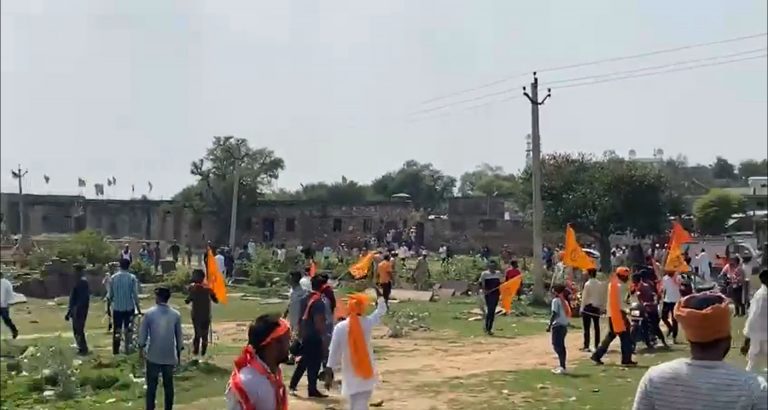 Hindu bike rally attacked in Jaipur district in Rajasthan, video shows youths in skullcaps pelting stones in presence of police
