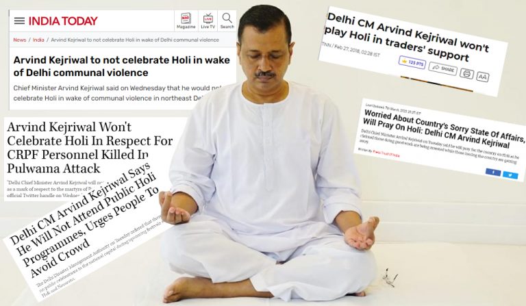 As Arvind Kejriwal skips Holi to ‘pray for the nation’, read how he has been skipping the festival of colours since 2018