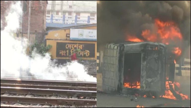Angry with Mamata govt over delay in probe of a minor girl’s rape and murder, irate locals block roads and vandalise police vehicles in Kolkata