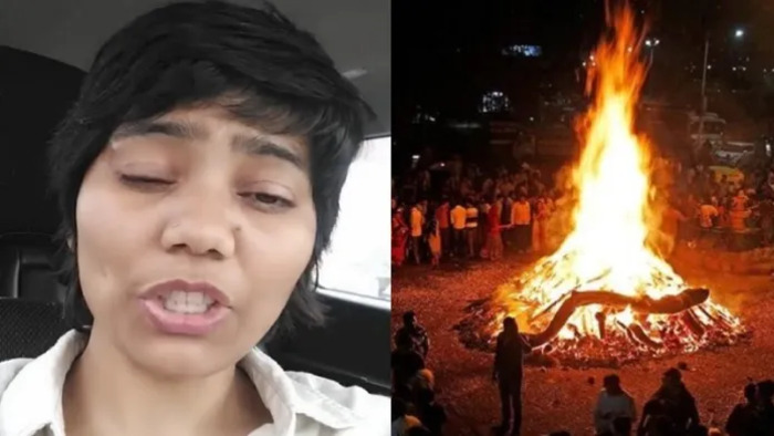It is wrong to burn a woman alive to celebrate a festival: YouTuber ‘celebrity’ rallies against Holika Dahan