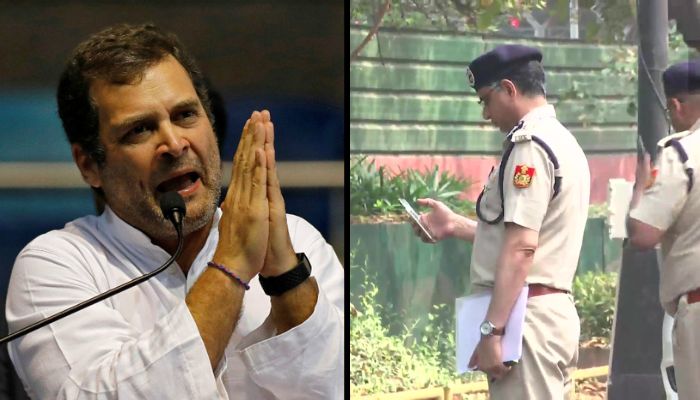 Delhi Police reach the residence of Rahul Gandhi to gather details about his ‘women gang raped’ remark