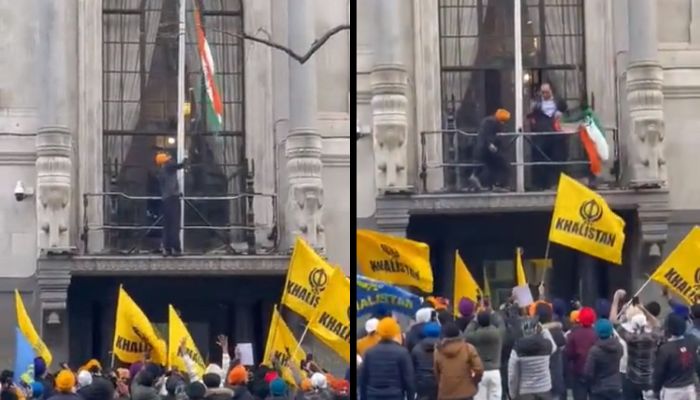 UK: Khalistanis remove the Tricolour installed at Indian High Commission office, India registers objection with London authorities