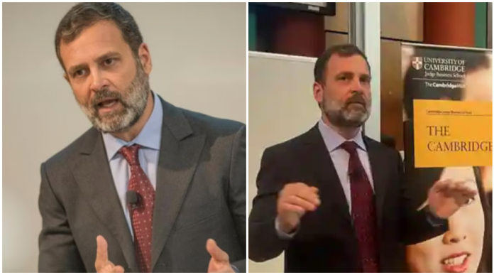 Rahul Gandhi at Cambridge Judge Business School