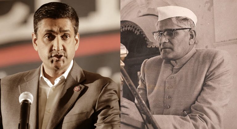 Ro Khanna backtracks after falsely claiming his grandfather had resigned opposing Indira Gandhi’s emergency while pontificating on democracy