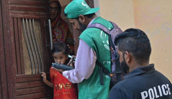 Police officials accompanying a census team attacked in Pakistan