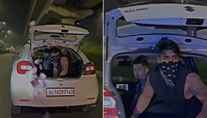 Gurugram: Two YouTubers arrested after video of them throwing currency notes on road to recreate a scene from web series goes viral