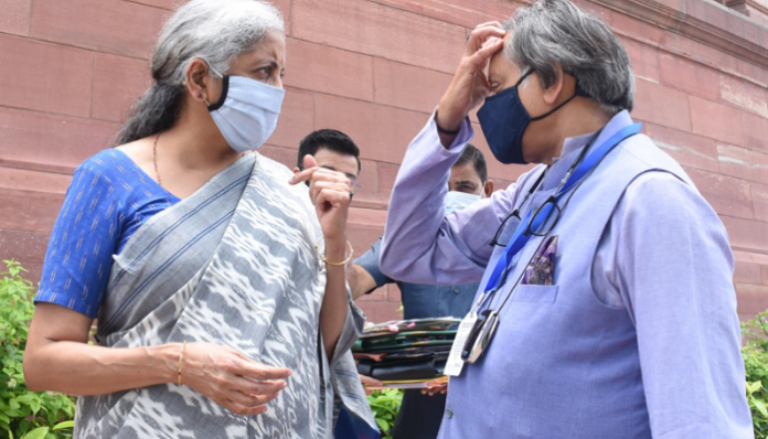 Nirmala Sitharaman and Shashi Tharoor