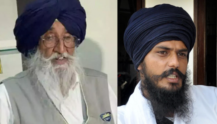 Both Amritpal Singh (R) and Simranjit Singh Mann (L) support Khalistan.