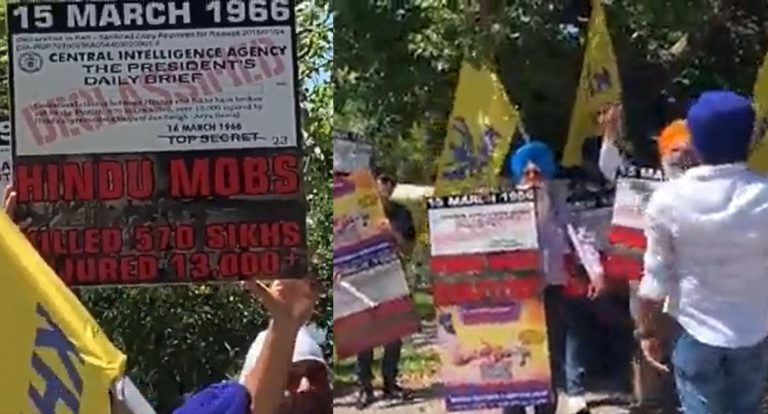 Australia: Khalistani supporters chant anti-Hindu slogans outside Indian Consulate in Brisbane, MEA refutes reports that it was closed down