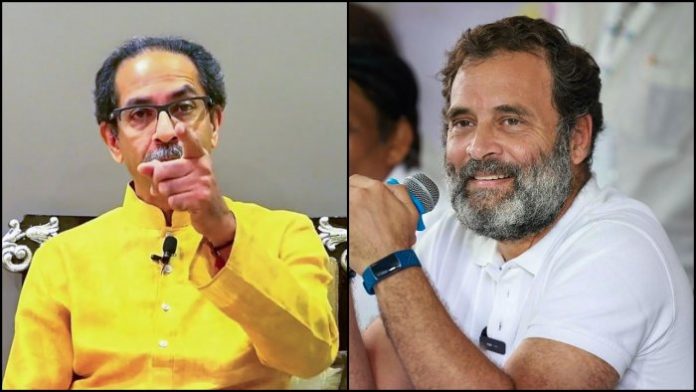 Uddhav Thackeray Rahul Gandhi