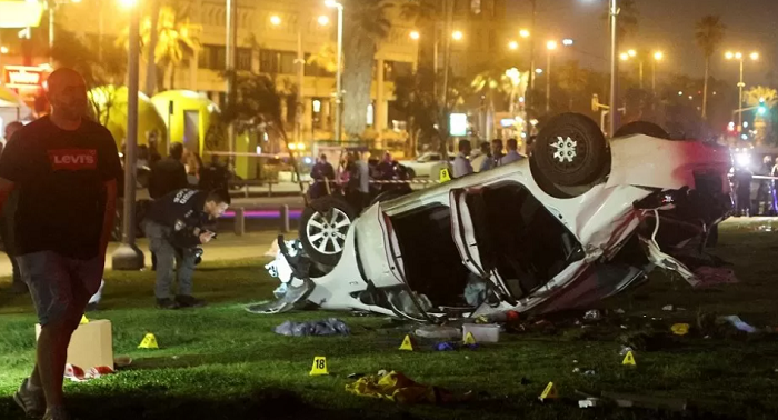 Israel: Car rammed into tourists in Tel Aviv in suspected terror attack, one dead and seven injured