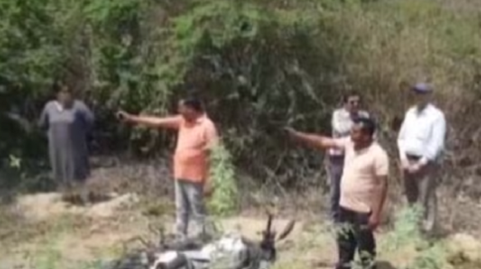 UP Police recreates encounter scene of gangster-mafia Atiq Ahmed's son Asad and his aide Ghulam in Jhansi