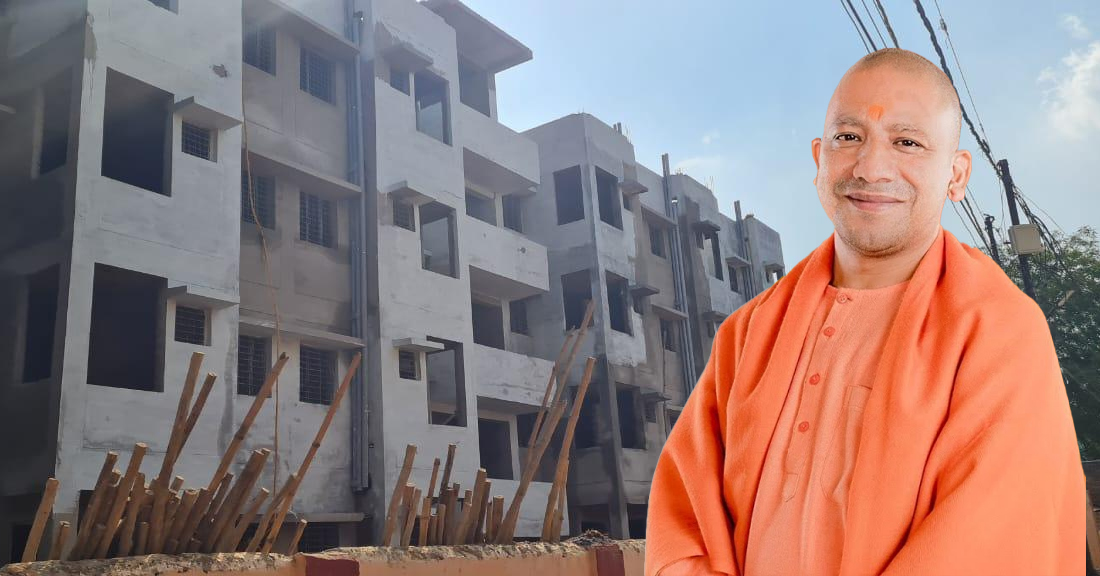 Yogi govt builds homes for poor on land seized from Atiq Ahmed