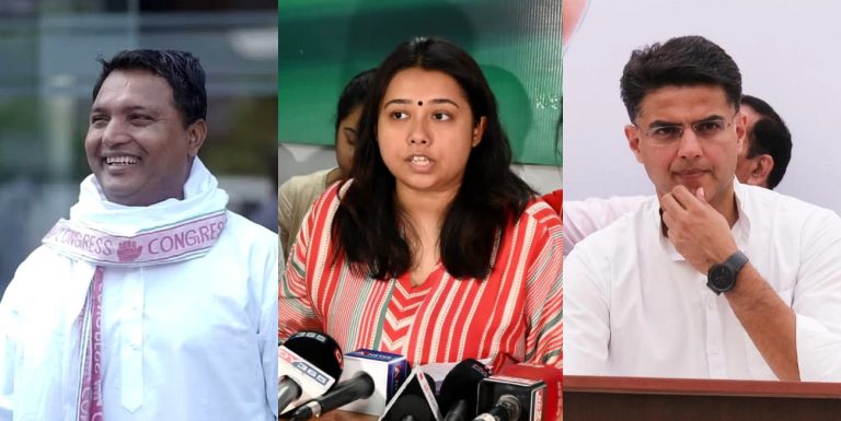 Congress makes Srinivas BV a star campaigner a day after party leader Angita Dutta accused him of harassment, Sachin Pilot omitted from the list