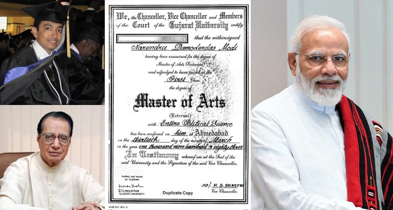 Another Congress supporter becomes Pappu to target PM Modi’s degree, claims former Gujarat University VC, who is alive, died before he became the VC
