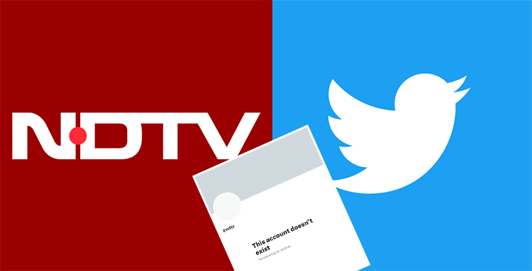 After suspending the account of news agency ANI, Twitter blocks the account of English news channel NDTV