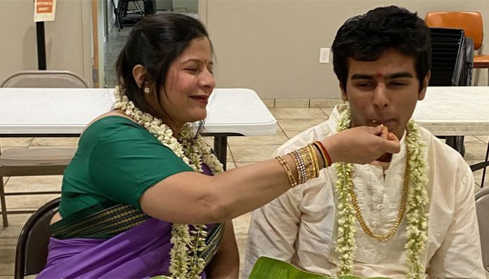 Brahmin mother abused on Twitter for sharing her son's Upanayana