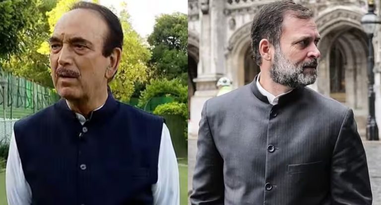 “Rahul Gandhi meets undesirable businessmen outside the country,” says Ghulam Nabi Azad after Gandhi linked him with Adani