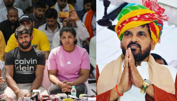 Sakshi Malik and WFI President