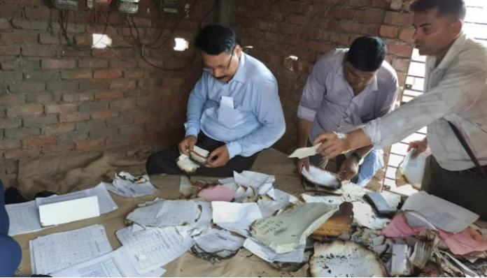 CBI team reached the scene and tried to retrieve the burnt papers as soon as they got information about the burnt papers.