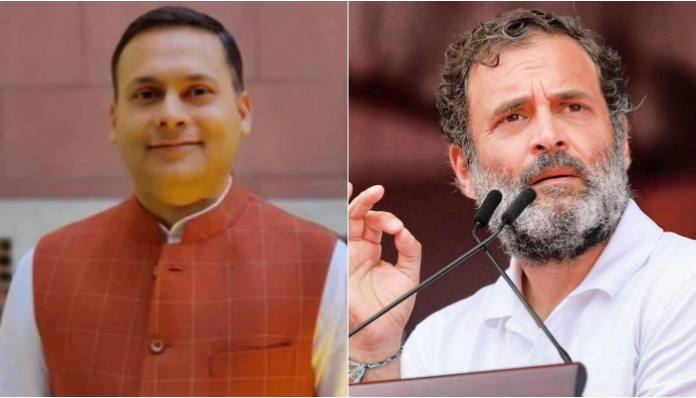 Amit Malviya (left) calls Rahul Gandhi dangerous
