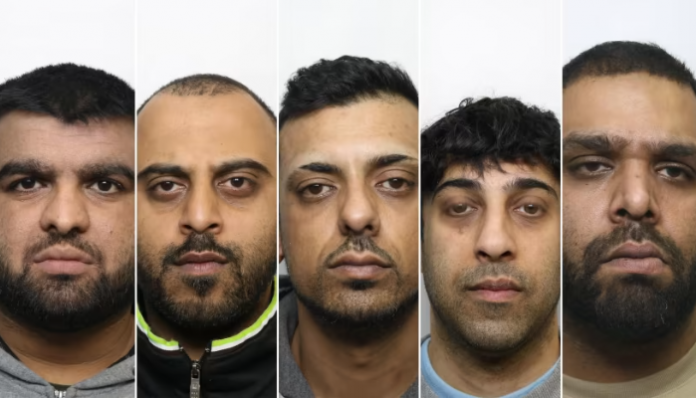 From left to right: Abdul Rehman, Nahman Mohammed, Mohammed Kammer, Wiqas Mahmud and Mohammed Imran Ibrar.