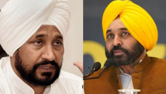 Ex-CM Channi (left) lambasted CM Mann (right) on Friday.