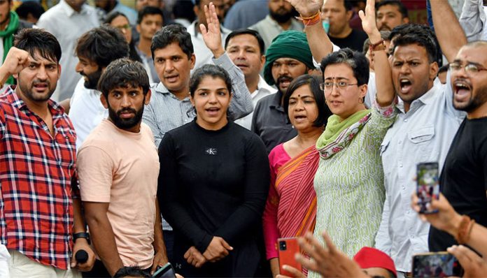 Protesting wrestlers did not get medals from olympics without competing