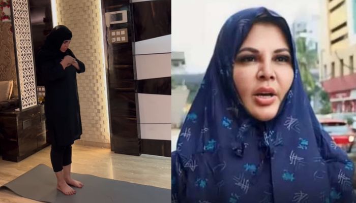 ‘Why on yoga mat?…cover your entire body’: Rakhi Sawant shares video of offering namaz on Instagram, gets schooled for her “inappropriate” attire