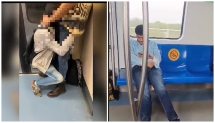 Manesar Bf Mp4 Videos - Men have oral sex, masturbate inside metro, video goes viral