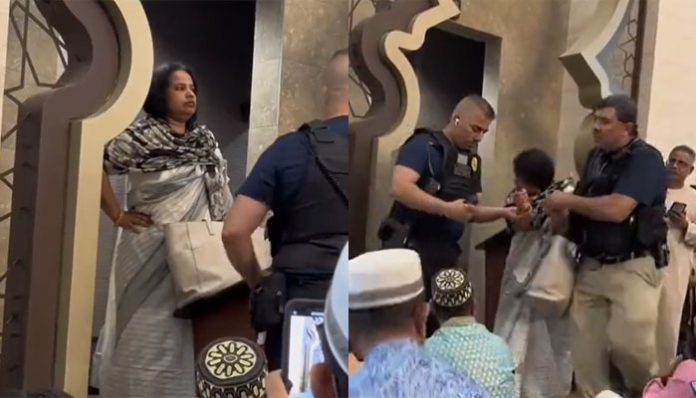 Muslim woman created ruckus in a mosque