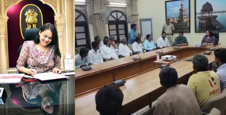 IAS Tina Dabi, who ordered demolition of houses of Hindu refugees from Pakistan, assures to resettle them at a new place within a week, protest withdrawn