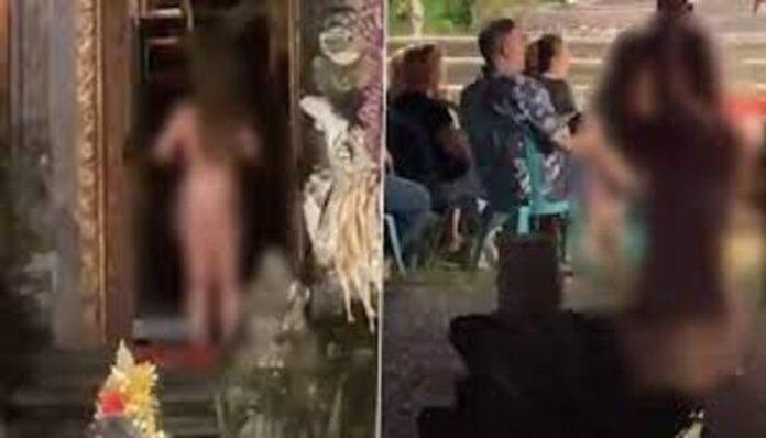 German tourist strips naked inside a Hindu temple in Indonesia. Here is what happened