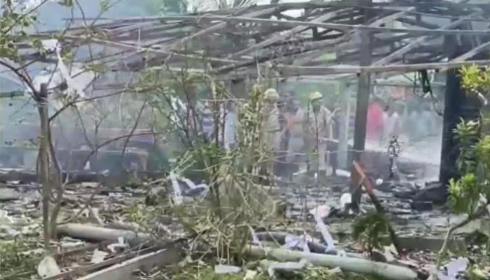West Bengal illegal firecracker factory blast