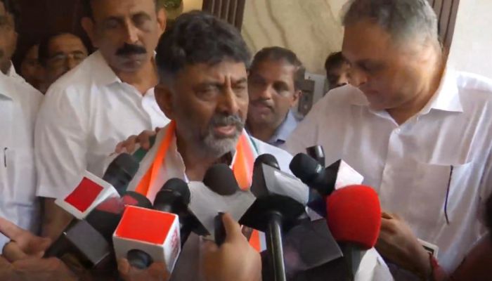 DK Shivakumar gets emotional while talking about Congress victory in Karnataka, says he assured Gandhi family that he will deliver the state