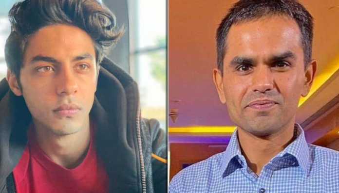 The CBI has filed a case against Sameer Wankhede (R) and three others in relation to a corruption case linked to the Aryan Khan (L) drugs-on-cruise case.