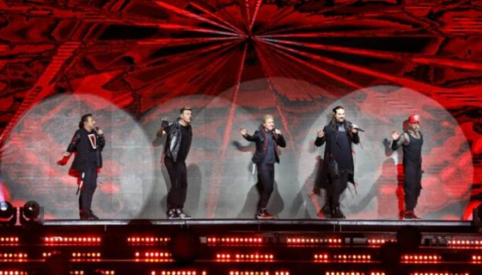 Backstreet Boys perform at Airia Mall as part of their world tour
