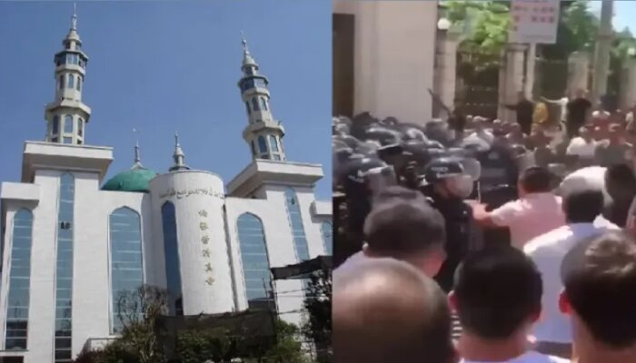 China: Muslim protestors clash with police over attempts to demolish ‘illegal additions’ to a 14th-century mosque in Yunnan, given ultimatum to surrender