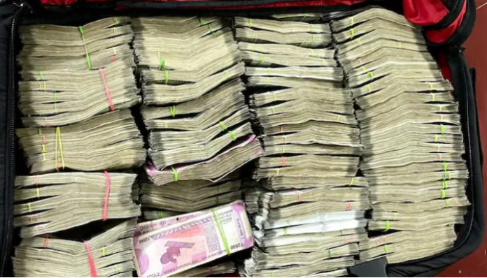 The IT department found the huge amount during its raid.