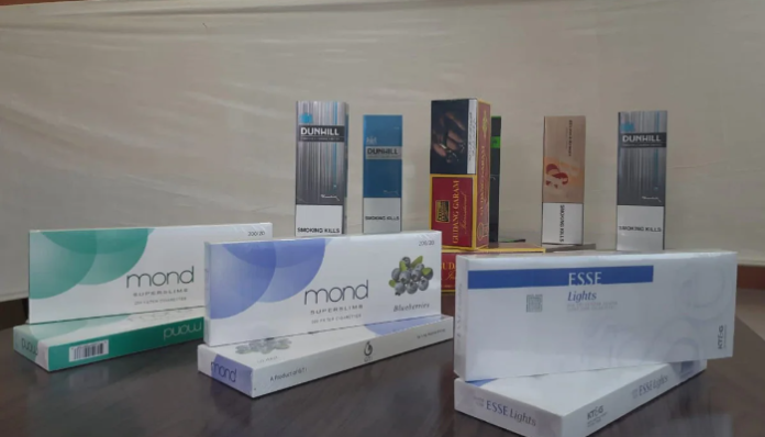 A total of 1.07 crore sticks of foreign cigarettes were recovered.