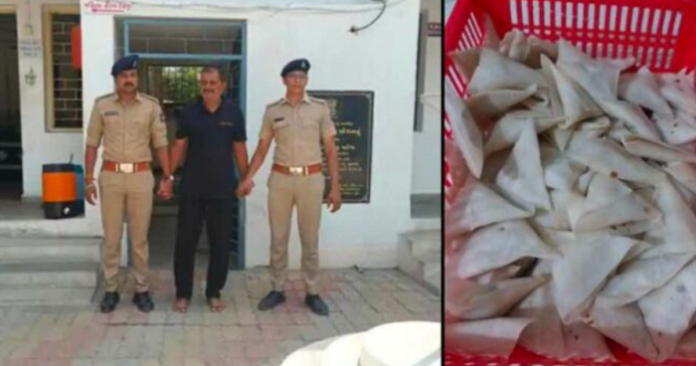 Gujarat: Ahmad Mohammad arrested after found selling beef filled Samosas in Navsari's Dabhel