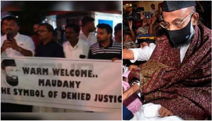 Kerala Muslim community awards heroic reception to Banglore, Coimbatore blasts accused, PDP chairman Abdul Nasser Madani