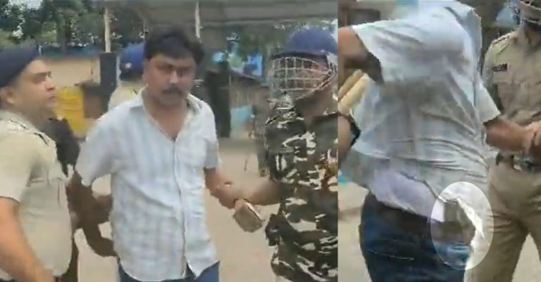 West Bengal: TMC leader found carrying a pistol at a protest against the murder of a Congress leader in Murshidabad, arrested